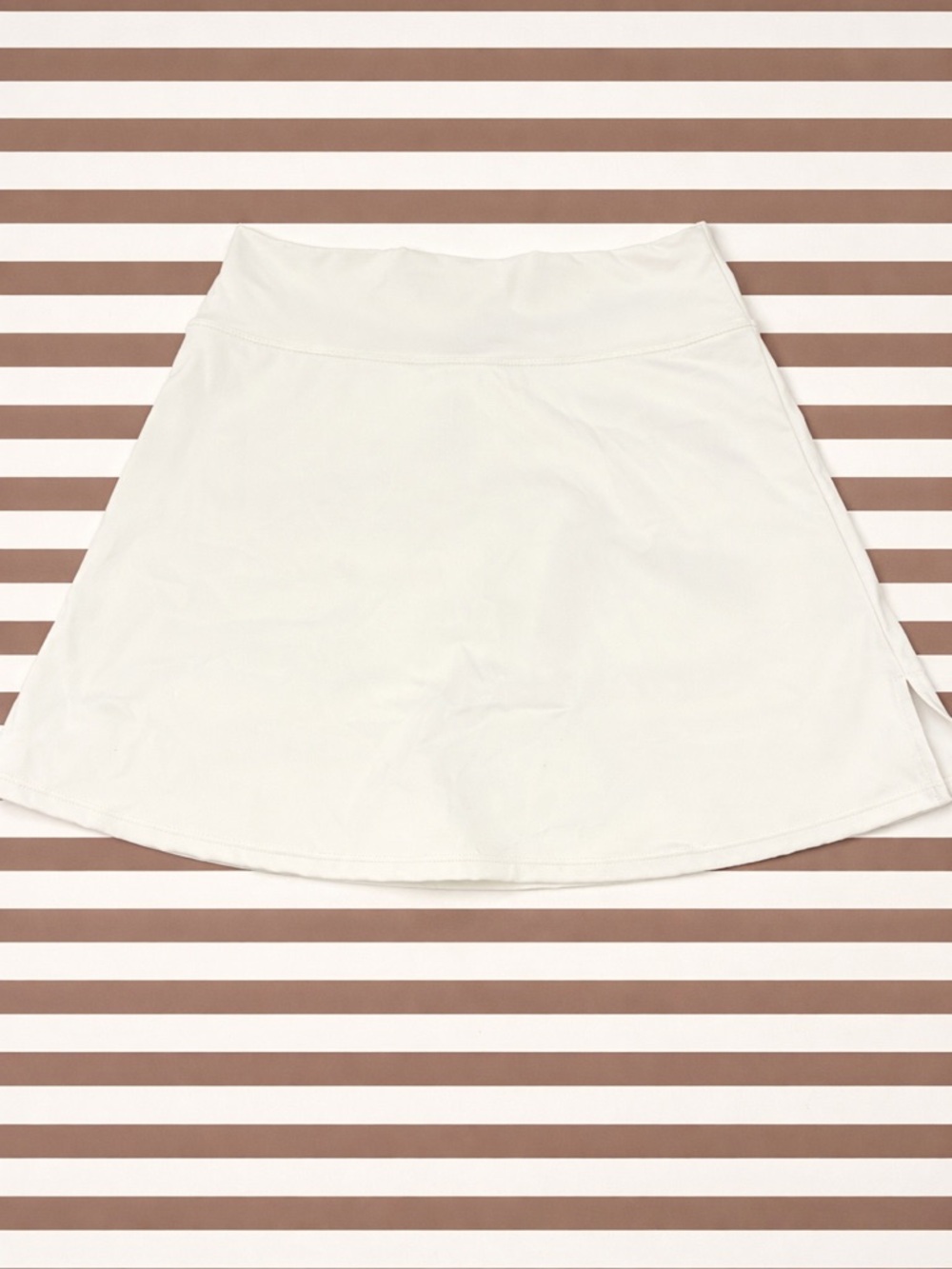 Women's White A-Line Skort